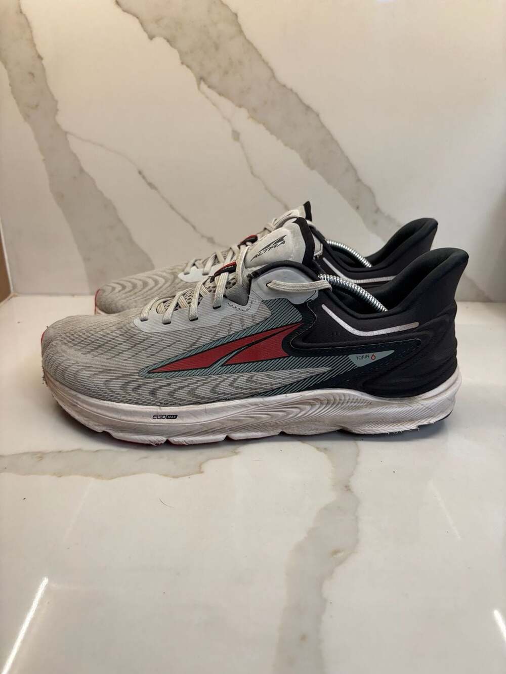 Altra Torin 6 Running Shoes Gray Red (Size: 12)